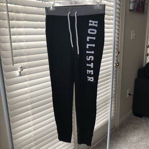 Hollister Black Fuzzy Joggers